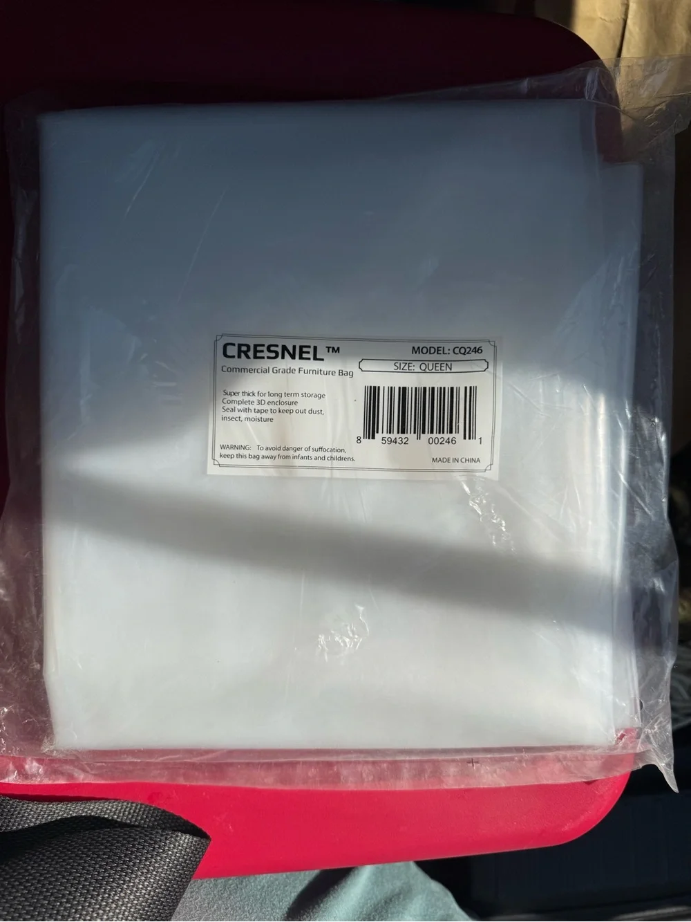 2 CRESNEL Commercial Grade Furniture Bags - White